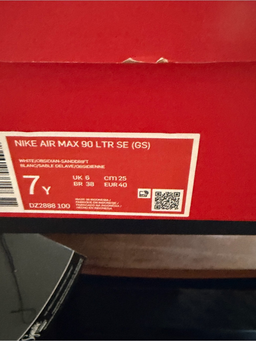 Nike Air Max 90 LTR SE (GS) - White/Desert Sand